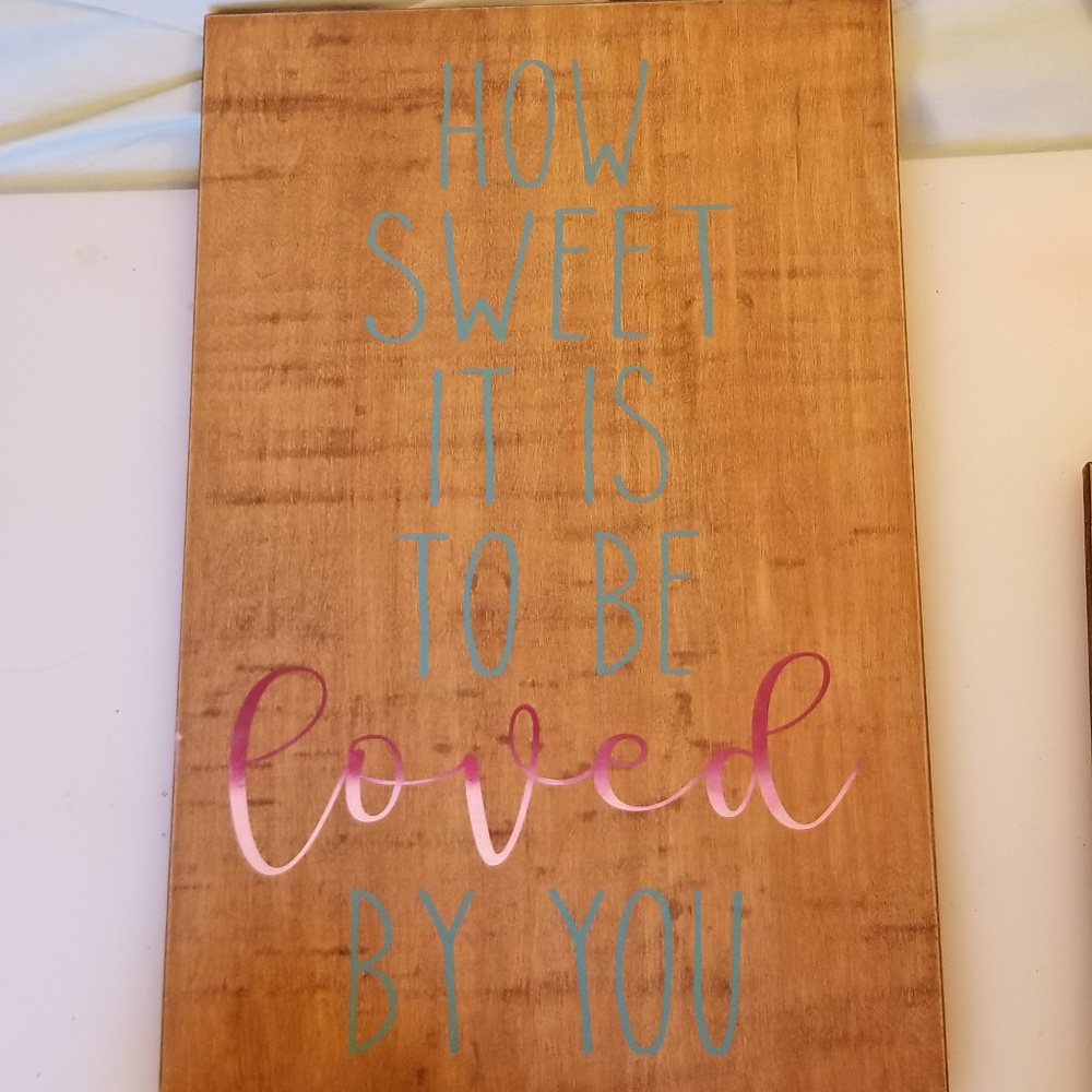 NWT Original Handmade Sign How Sweet It is